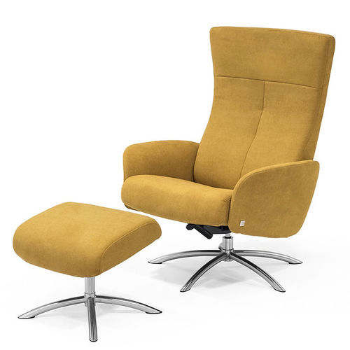 Poltrona design scandinavo - DesigNature : Ris&oslash;r - STORDAL Møbel as - in tessuto / con poggiapiedi / con schienale alto