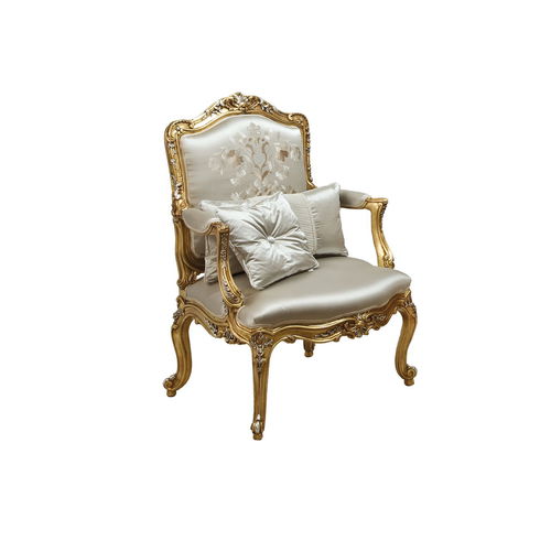 Poltrona in stile - 8714PL - COLOMBO STILE - in tessuto / in legno massiccio
