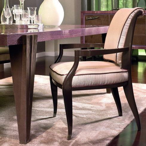 Sedia contemporanea - 5352SB - COLOMBO STILE - da interno / in legno massiccio / in tessuto