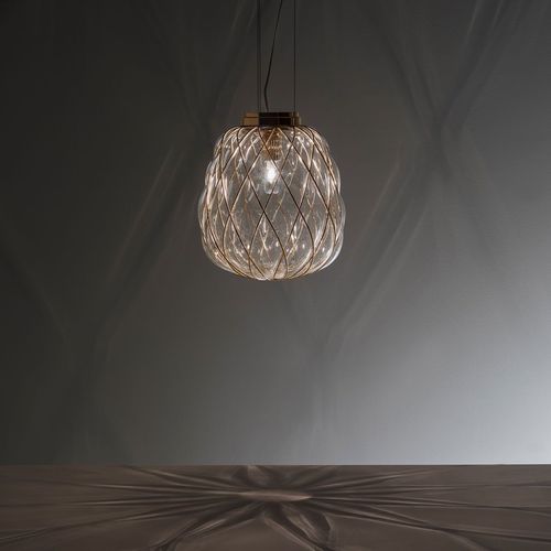 Lampada a sospensione - PINECONE MEDIUM - FontanaArte - in metallo / in vetro soffiato / contemporanea