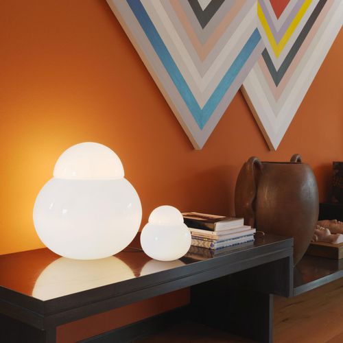 Lampada da tavolo - DARUMA MEDIUM - FontanaArte - in vetro soffiato / design originale / con cavo