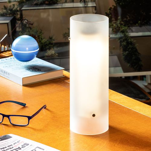 Lampada da tavolo - LASOSPESA - FontanaArte - in vetro borosilicato / contemporanea / con cavo