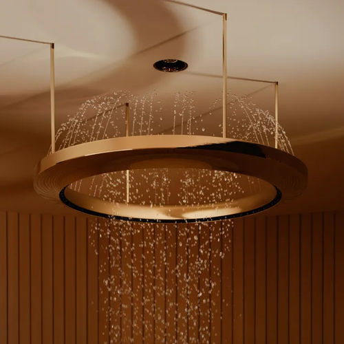 Soffione doccia sospeso - AQUAHALO - DORNBRACHT - rotondo / a pioggia