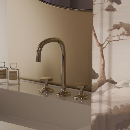 Miscelatore per lavabo - COYA - DORNBRACHT - da appoggio / in ottone / in ottone cromato