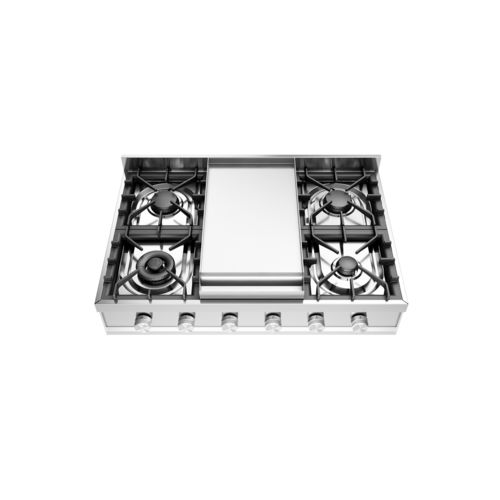 Piano cottura a gas - HCP90FD - ILVE - elettrico / professionale / 4 fuochi