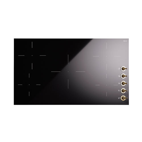 Piano cottura a induzione - HVI395N - ILVE - professionale / 5 fuochi / da incasso