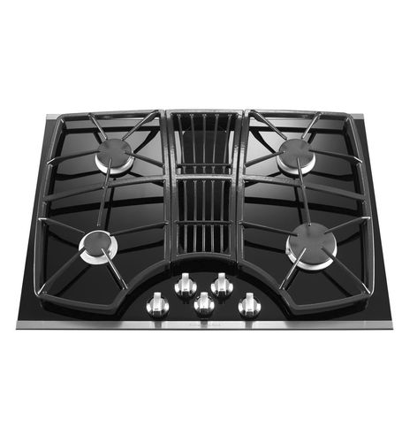 Piano cottura a gas - KGCD807XSS - KitchenAid - 4 fuochi / da incasso / con manopole