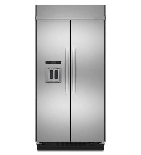 Frigorifero americano -  KSSC48QVS - KitchenAid - per uso residenziale / da incasso / in acciaio inossidabile