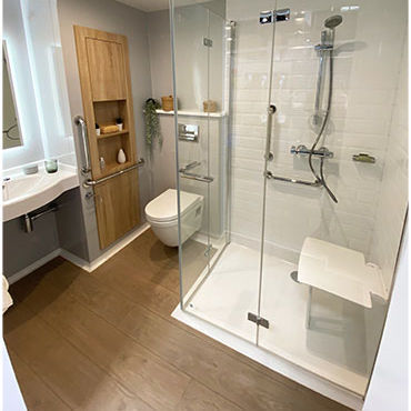 Bagno contemporaneo - NORIA - BAUDET SA - in maiolica / in laminato / in poliestere
