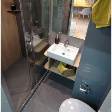 Bagno contemporaneo - ECLA B - BAUDET SA - in poliestere / per studentato / prefabbricato