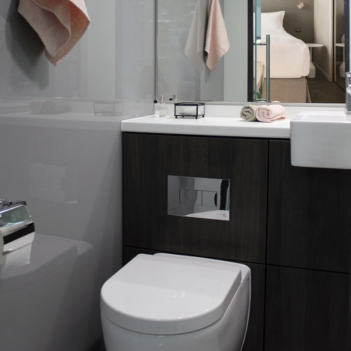 Bagno contemporaneo - EASY HOTEL - BAUDET SA - in vetro / in metallo / per hotel