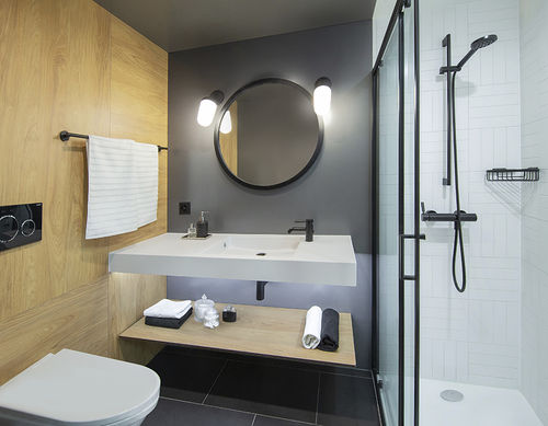 Bagno contemporaneo - MOXY - BAUDET SA - in metallo / per hotel / prefabbricato