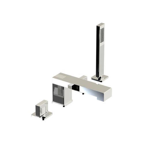 Miscelatore doppio comando da doccia - 55.466 - HORUS - per vasca / da appoggio / in metallo cromato