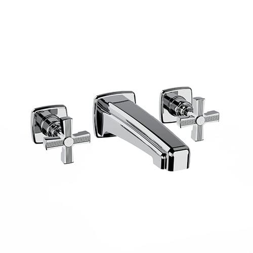 Miscelatore per lavabo - 16 263 - HORUS - da parete / in metallo cromato / da bagno