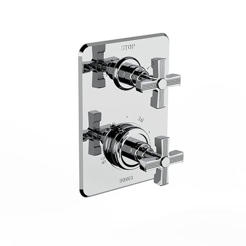 Miscelatore per lavabo - 16 508 - HORUS - da parete / termostatico / in metallo cromato