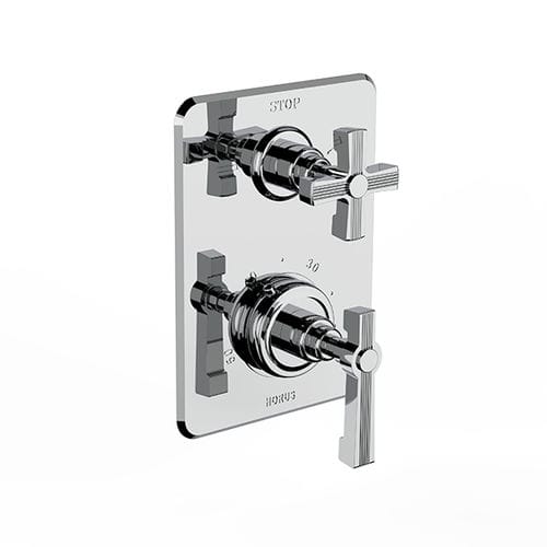 Miscelatore per lavabo - 17 508 - HORUS - da parete / termostatico / in metallo cromato
