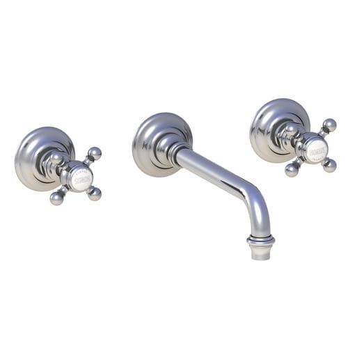 Miscelatore doppio comando per lavabo - 02263 - HORUS - da parete / da incasso / in metallo cromato