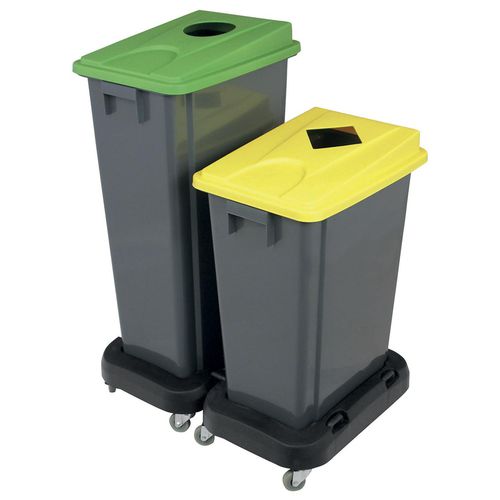 Portarifiuti contenitore - JVD - per raccolta differenziata / in plastica / con coperchio