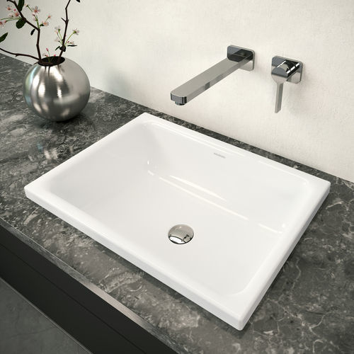 Lavabo da semincasso - CAYONO S - Kaldewei - in metallo smaltato / in acciaio / su misura
