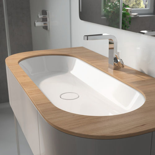 Lavabo sottopiano - CENTRO - Kaldewei - in metallo smaltato / in acciaio / su misura