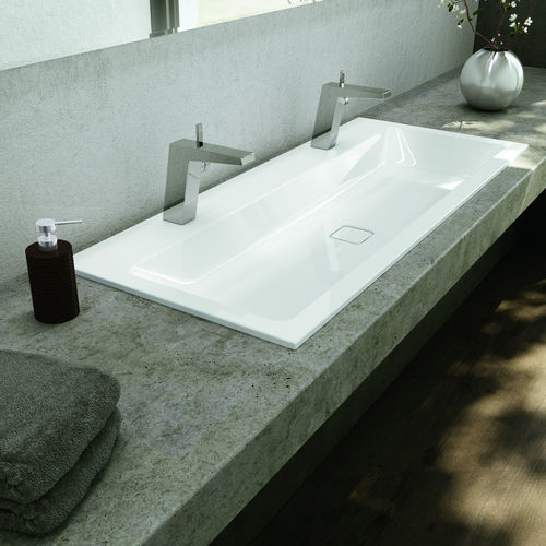 Lavabo da incasso - CONO - Kaldewei - in metallo smaltato / in acciaio / su misura
