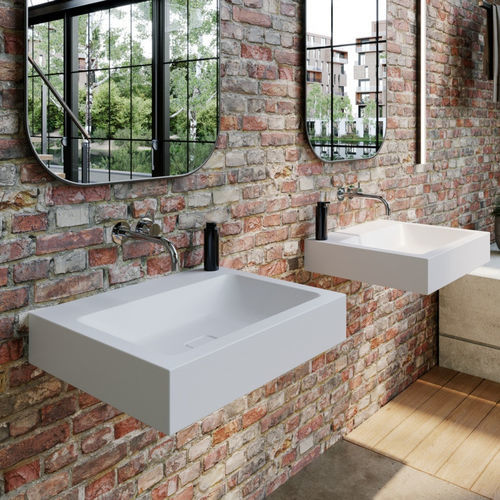 Lavabo sospeso - CONO - Kaldewei - in metallo smaltato / in acciaio / su misura