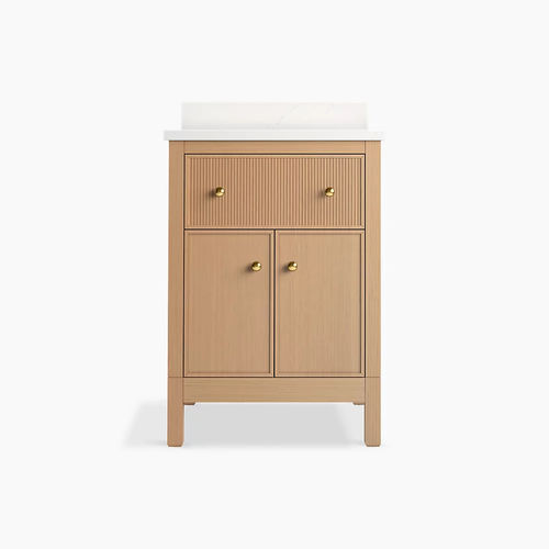 Mobile lavabo da appoggio - MALIN™  - Kohler - in legno / in quarzo / contemporaneo