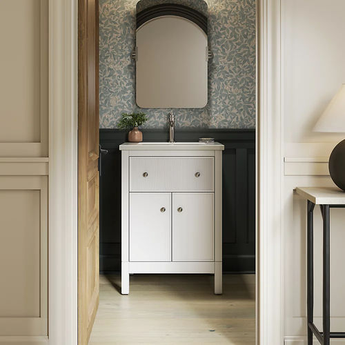 Mobile lavabo da appoggio - MALIN™  - Kohler - in legno / in quarzo / contemporaneo