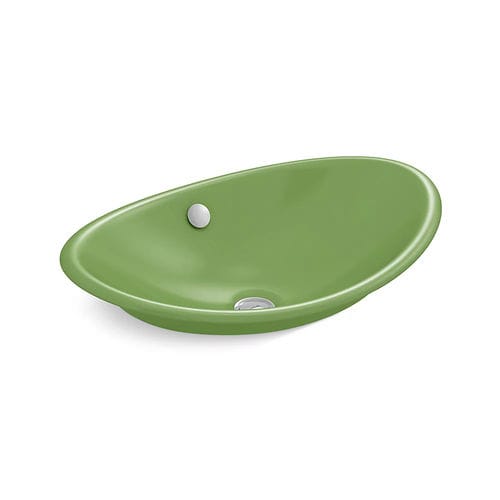 Lavabo da incasso - IRON PLAINS® - Kohler - su misura / ovale / senza foro