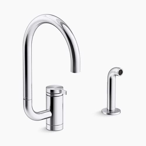 Miscelatore da appoggio - COMPONENTS® - Kohler - in metallo / da cucina / 2 fori