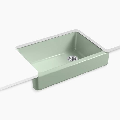 Lavello a 1 vasca - WHITEHAVEN® - Kohler - senza gocciolatoio / in ghisa / sottotop