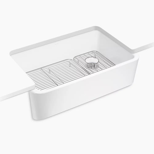 Lavello a 1 vasca - IRONRIDGE® - Kohler - senza gocciolatoio / in ghisa / sottotop