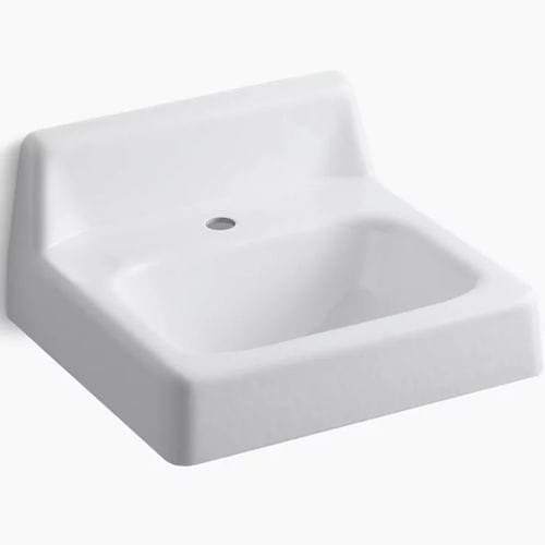 Lavabo sospeso - HUDSON™ - Kohler - in ghisa / di lunga durata / rettangolare