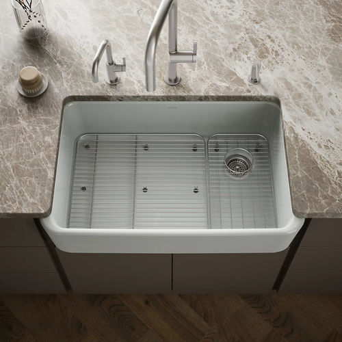 Lavello a 1 vasca - IRONRIDGE® - Kohler - senza gocciolatoio / in ghisa / sottotop
