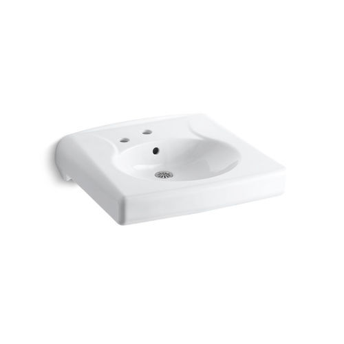 Lavabo sospeso - BRENHAM™ - Kohler - in Solid Surface / su misura / ovale