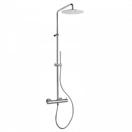 Colonna doccia termostatica - 3827/0822 - MAMOLI - in acciaio inossidabile / da parete / contemporanea