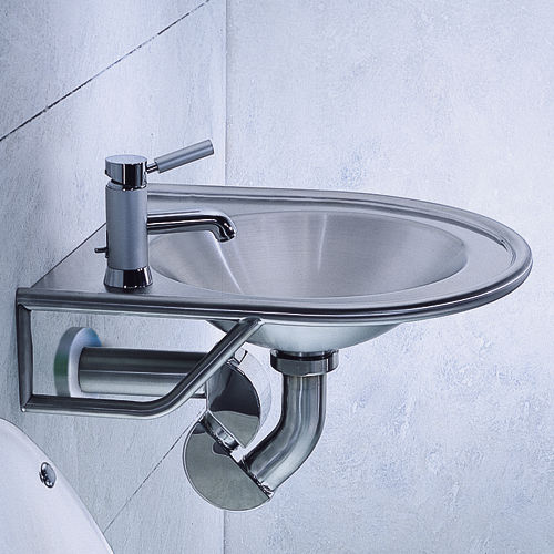 Lavabo sospeso - METAAL : 8937 - Neo-Metro - in acciaio inossidabile / rotondo / contemporaneo