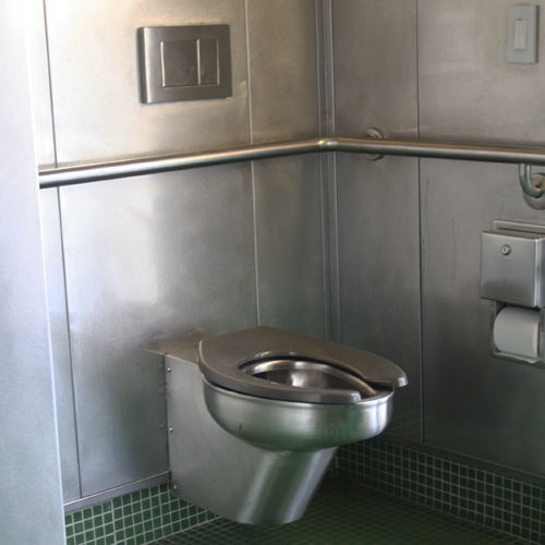 WC sospeso - EURO-URBAN : 8951  - Neo-Metro - in acciaio inossidabile / per bagno pubblico / moderno