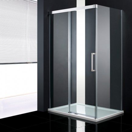 Parete doccia scorrevole - TRENDY120 - ottofond - d'angolo