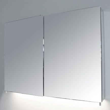 Mobile pensile per bagno con specchio contemporanea - CEN1050L - ottofond - da parete