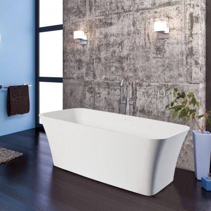 Vasca da bagno da appoggio - OCÉANE - ottofond - in Solid Surface / bianca