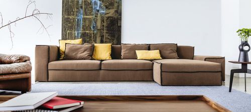 Divano modulare - 235 XSMALL - Vibieffe - contemporaneo / in tessuto / in pelle