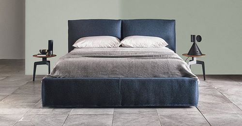 Letto matrimoniale - 5500 SOAP - Vibieffe - contemporaneo / imbottito / con testiera