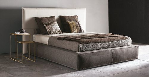 Letto matrimoniale - 5800 TUBE - Vibieffe - contemporaneo / in lino / in cotone