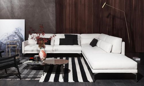 Divano modulare - 110 MODERN - Vibieffe - contemporaneo / in cotone / in lino