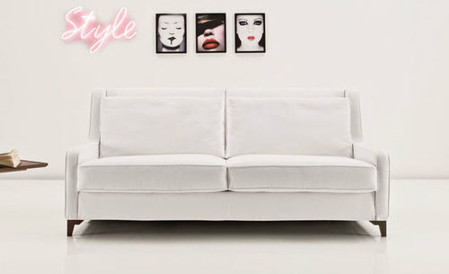 Divano letto - 2300 QUEEN - Vibieffe - contemporaneo / in tessuto / in pelle