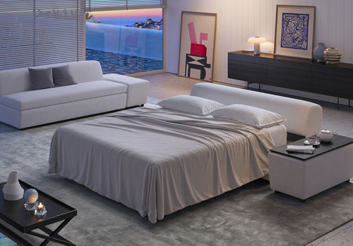 Divano letto - 2110_TANK - Vibieffe - contemporaneo / da sala / in tessuto