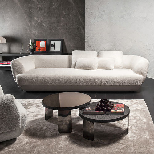 Divano contemporaneo - 360_CONFIDENT - Vibieffe - in tessuto / in pelle / bianco
