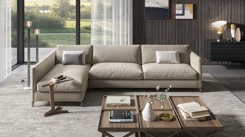 Divano modulare - 910_ZONE SLIM - Vibieffe - contemporaneo / in tessuto / in pelle