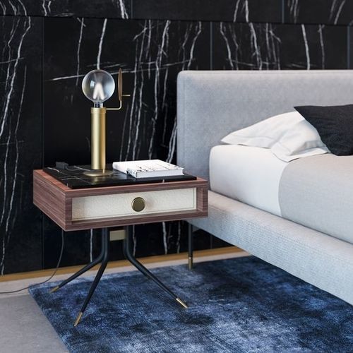 Comodino contemporaneo - 1500_SWING - Vibieffe - in cemento precompresso / rettangolare / per uso residenziale